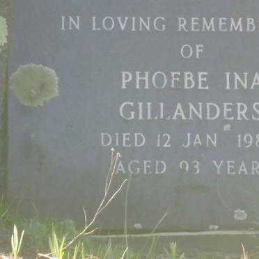 GILLANDERS Phoebe Ina -1980