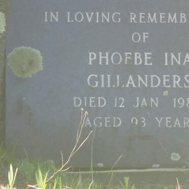 GILLANDERS Phoebe Ina -1980