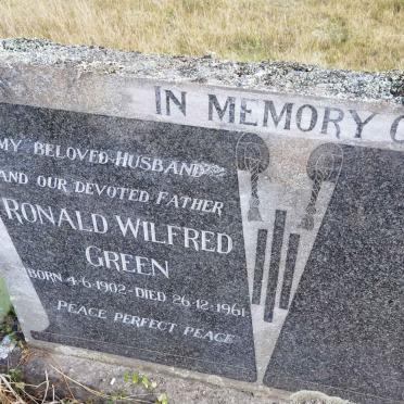 GREEN Ronald Wilfred 1902-1961