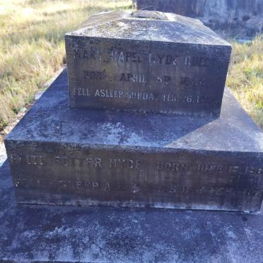 HYDE Edith Potter 1862-1871 :: GUEST Mary Kapel Hyde 1886-1888