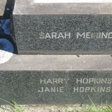 HOPKINS Harry :: HOPKINS Janie :: MEIRING Sarah