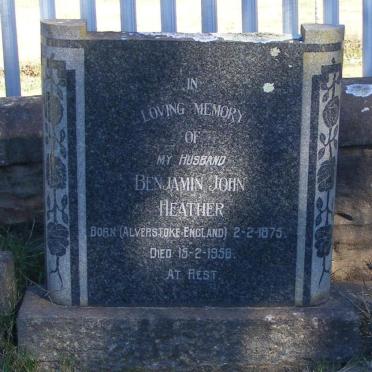 HEATHER Benjamin John 1875-1958
