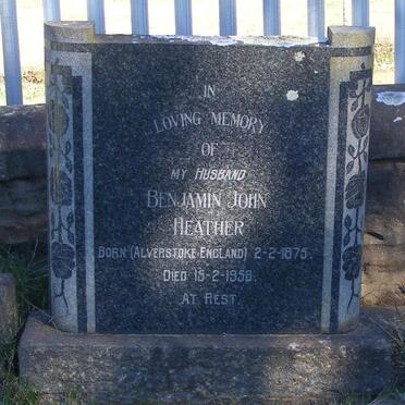 HEATHER Benjamin John 1875-1958