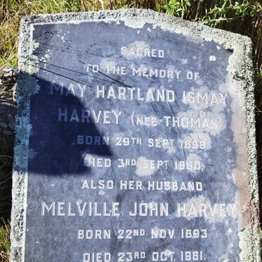 HARVEY Melville John 1893-1961 &amp; May Hartland Ismay THOMAS 1899-1960