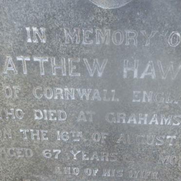 HAWKEN Matthew -1883 &amp; Elizabeth -1894