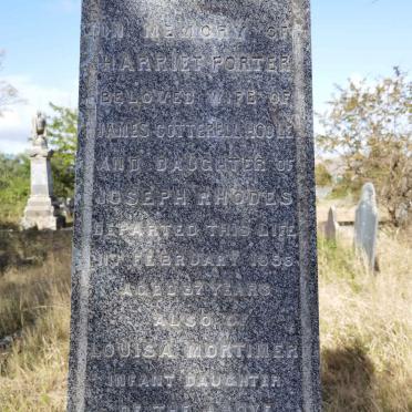 HOOLE Harriet Porter nee RHODES -1856 :: HOOLE Louise Mortimer -1839