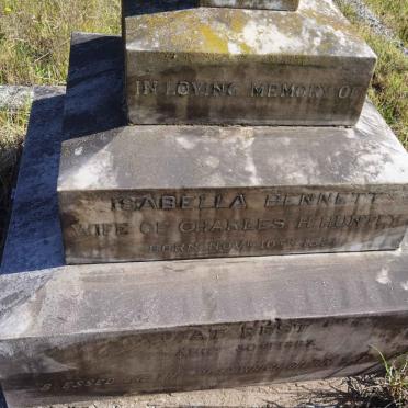 HUNTLEY Isabella Bennett 1821-1887