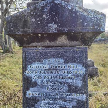 HILL George David 1836-1851 :: HILL Charles :: Hill Emma :: HILL Rowland :: HILL Henrietta Eastland