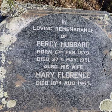 HUBBARD Percy 1879-1951 &amp; Mary Florence -1953