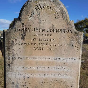 JOHNSTON Henry John -1873
