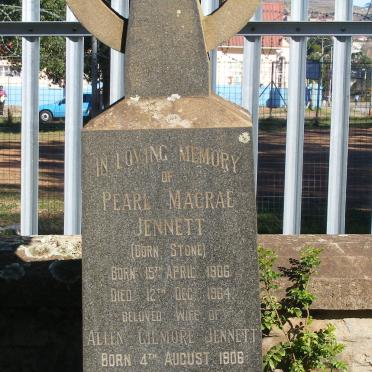 JENNETT Allen Gilmore 1906-1978 &amp; Pearl Macrae STONE 1906-1964