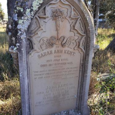 KENT Sarah Ann 1842-1881 :: KENT John -1894