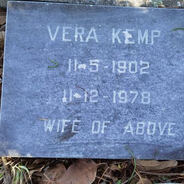 KEMP Vera 1902-1978