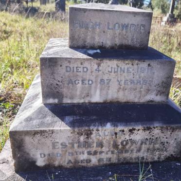 LOWRIE Hugh -1911 &amp; Esther -1920
