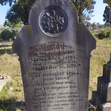 LOCKE George Gray 1840-1908 &amp; Emily Margaret GREEN 1846-1910