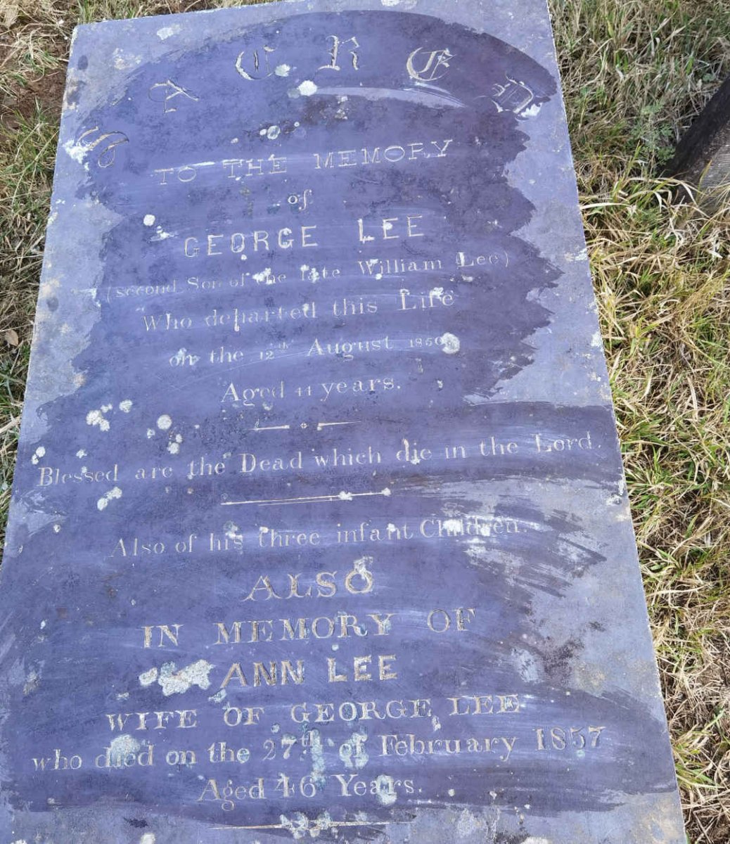 LEE George -1850 &amp; Ann -1857