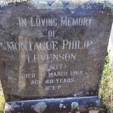 LEVENSON Montague Philip -1955