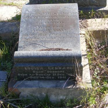 LENNARD Arthur James 1858-1932 &amp; Louisa DUGMORE 1858-1941