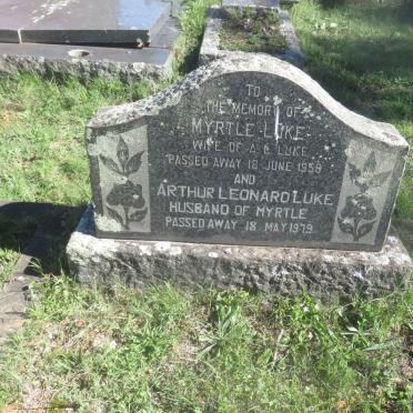 LUKE Arthur Leonard -1979 &amp; Myrtle -1956
