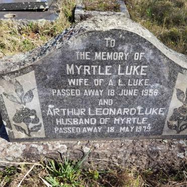 LUKE Arthur Leonard -1979 &amp; Myrtle -1956