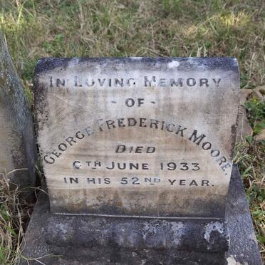 MOORE George Frederick -1933
