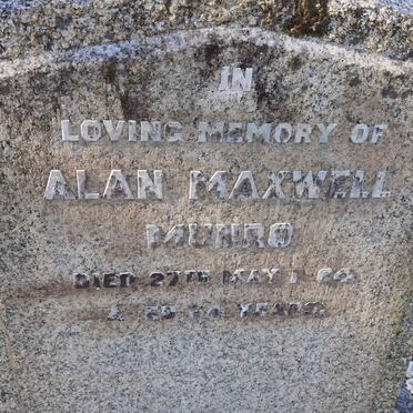 MUNRO Alan Maxwell -1964
