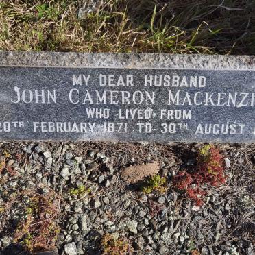 MACKENZIE John Cameron 1871-1960