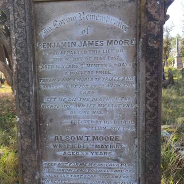 MOORE Benjamin James -1857 :: MOORE W.T. -1883