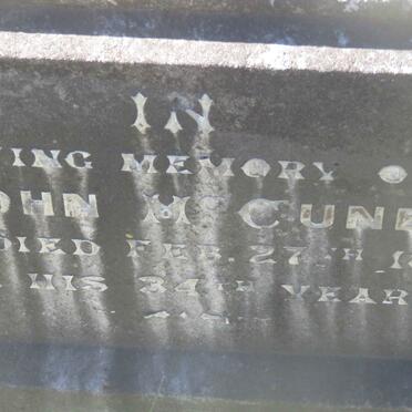 McCUNE John -1890