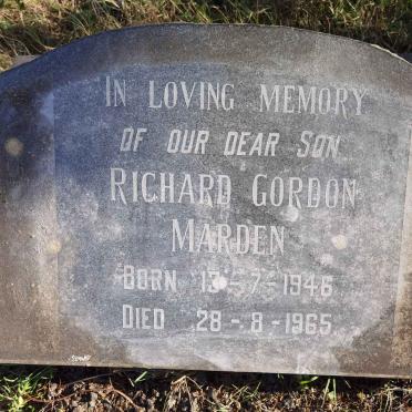 MARDEN Richard Gordon 1946-1965