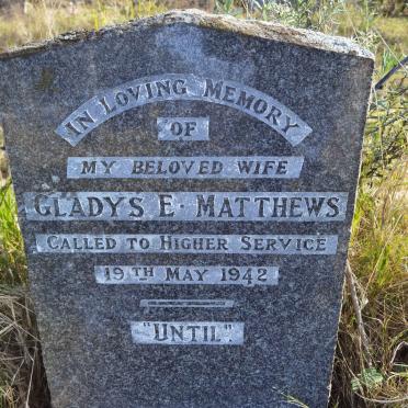 MATTHEWS Gladys E. -1942