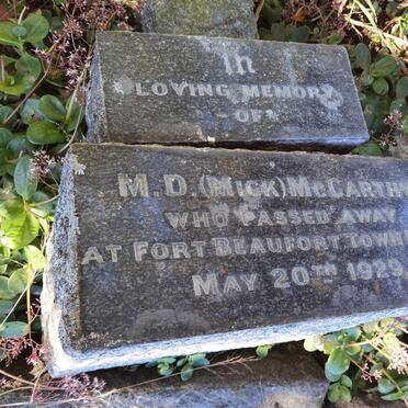 McCARTHY M.D. -1929