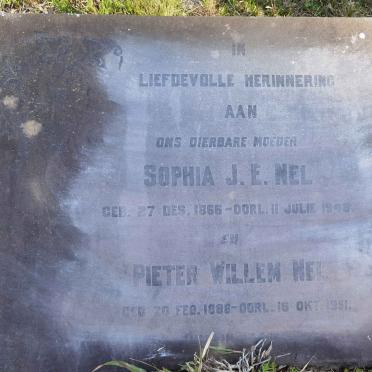 NEL Sophia J.E. 1866-1948 :: NEL Pieter Willem 1888-1951