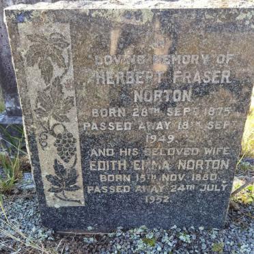 NORTON Herbert Fraser 1875-1949 &amp; Edith Emma 1880-1952