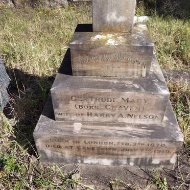 NELSON Gertrude Mary nee CRAVEN 1870-1919