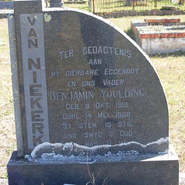 NIEKERK Benjamin Youlding, van 1918-1968