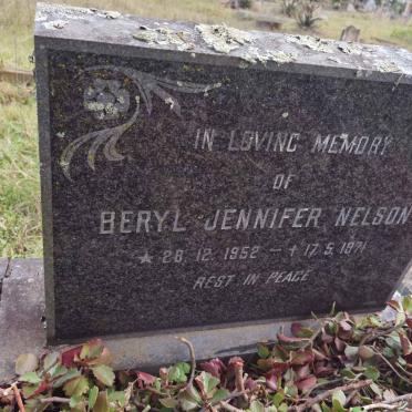 NELSON Beryl Jennifer 1952-1971