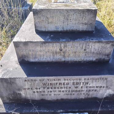 NELSON Richard William 1866-1892 :: CONNOCK Winifred Edith nee NELSON 1872-1899