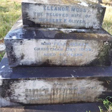 OLIVER Herbert Frederick 1863-1954 &amp; Eleanor Moss -1909