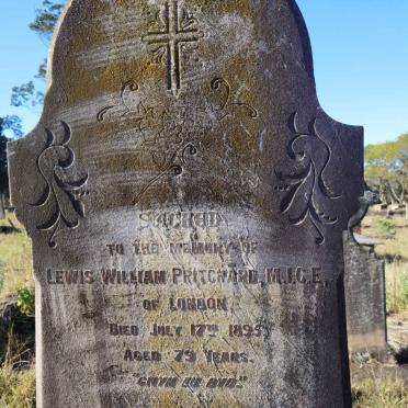 PRITCHARD Lewis William -1895