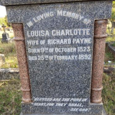 PAYNE Louisa Charlotte 1823-1892