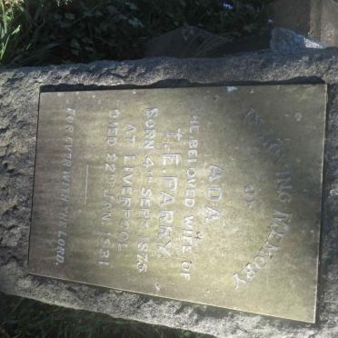 PARRY Ada 1875-1931