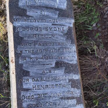 RIELLY George Sydney -1918 &amp; Henrietta -1944