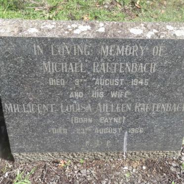 RAUTENBACH Michael -1945 &amp; Millicent Louisa Ailleen PAYNE -1966