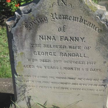 RANDALL Nina Fanny -1877