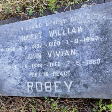 ROBEY Hubert William 1887-1957 :: ROBEY John Vivian 1888-1980