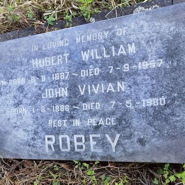 ROBEY Hubert William 1887-1957 :: ROBEY John Vivian 1888-1980