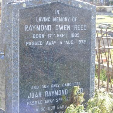 REED Raymond Owen 1889-1972 :: REED Joan Raymond -1930 :: REID Baby