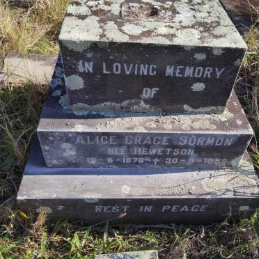 SURMON Alice Grace nee HEWITSON 1878-1959