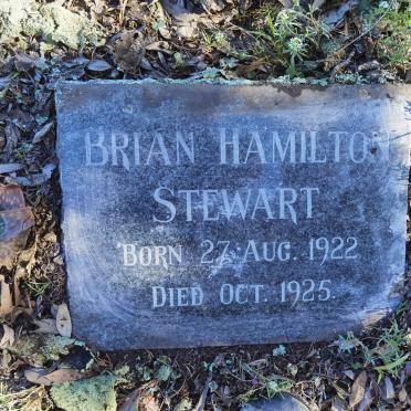 STEWART Brian Hamilton 1922-1925
